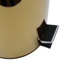 GIFORTES Ведро д/мусора 5 литров круглое, с крышкой SOFT CLOSE, золото арт-32673 — фото 6, Мусорные ведра