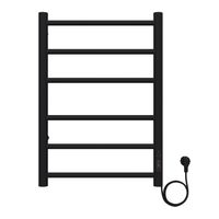 Полотенцесушитель электрический AZARIO PARMA 400/600 6 секций, диммер справа, черный арт-AZ10846B — фото 1, Электрические полотенцесушители