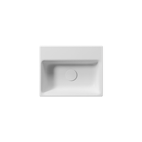 раковина подвесная/встраиваемая NUBES 40x32 без перелива белый матовый арт-9684109 — фото 1, Раковины подвесные