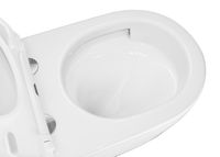 Унитаз подвесной Azario NEMI 530х360х360 безободковый, система слива "скрытое Торнадо", с быстросъемным сиденьем микролифт арт-AZ-1293WH — фото 7, Подвесные унитазы