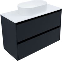 Тумба под раковину Allen Brau Activity 100 антрацит матовый/черный браш арт-1.34006.AM — фото 9, Тумбы под раковину