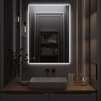 Зеркало с LED-подсветкой SIRIUS (70*100) /AQUA DE MARCO SIR70/100 — фото 2, Зеркала в ванную комнату