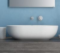 Раковина GLOBO T-EDGE накладная цвет белый матовый арт-B6O60BO — фото 2, Раковины накладные