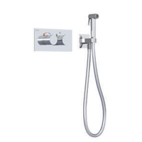 Встраиваемый термостатический смеситель с гигиеническим душем Lio Teo хром TESKA арт-TS6206 — фото 1, Гигиенические души