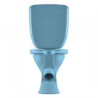 Унитаз-компакт "Воротынский" косой выпуск, ниж. под., с кнопочной арматурой и сиденьем, голубой С арт-1P4017S0600BF — фото 4, Напольные унитазы