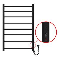 Полотенцесушитель электрический AZARIO PARMA 500/800 8 секций, диммер справа, черный арт-AZ10858B — фото 3, Электрические полотенцесушители
