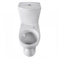 Унитаз-компакт "Ультра" косой выпуск с кнопочной арматурой и сиденьем,крап на белом 1P4013S0100BF — фото 1, Напольные унитазы