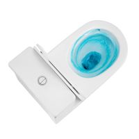 Унитаз-моноблок AZARIO Nimbus 360x680х813 безободковый, система слива "скрытое торнадо", в комплекте с быстросъемным сиденьем микролифт арт-AZ-6080-AP — фото 5, Напольные унитазы