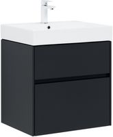 Тумба с раковиной Aquanet Бруклин 60 цв. антрацит матовый арт-00312875 — фото 1, Тумбы с раковиной