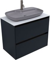 Тумба под раковину Allen Brau Activity 80 1.34012.AM антрацит матовый/олива браш — фото 7, Тумбы под раковину