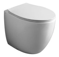 Унитаз SIMAS BORMIO напольный приставной безободковый цвет белый BR01 — фото 1, Подвесные унитазы