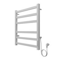 Товар: Полотенцесушитель электрический AZARIO PALERMO 500/600 квадрат, 6 секций, диммер справа, белый арт-AZ83856W - фото 6 Полотенцесушитель электрический AZARIO PALERMO 500/600 квадрат, 6 секций, диммер справа, белый арт-AZ83856W — фото 6, Электрические полотенцесушители