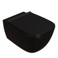 Унитаз GLOBO GENESIS подвесной цвет черный матовый GNS02AR — фото 1, Подвесные унитазы