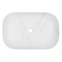 Раковина-чаша Azario 610x410x145 накладная, овальная, светлый мрамор арт-AZ-2143-P-M831 — фото 1, Раковины накладные