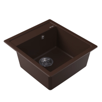 Мойка "Липси" 460, брауни арт-20.280.B0460.206 — фото 1, Кухонные мойки