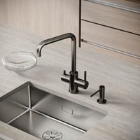 Смеситель для кухни SANCOS Vela с возможностью подключения фильтра для воды, цвет вороненая сталь, арт. арт-SC4013GG — фото 3, Смесители для кухни