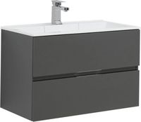 Тумба под раковину Aquanet Алвита 80 серый антрацит 00215120 — фото 11, Тумбы под раковину