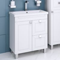 Тумба напольная с умывальником OSTIN 70 /1дв+2ящ// AQUA DE MARCO 5070WCOST/1 — фото 1, Тумбы с раковиной