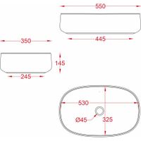 Раковина Artceram Cognac Quadro накладная без отверстий цвет Green issogne COL008 50 00 — фото 1, Раковины накладные