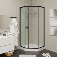 Ограждение VIVA90B N душевое Ceruttispa без поддона (90x90x195) — фото 58, Прямоугольные душевые уголки