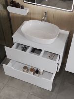 Товар: Orange Line Li-80TuwMDF+B08-500W тумба с раковиной подвесная 80 см, белый Li-80TuwMDF+B08-500W - фото 4 Orange Line Li-80TuwMDF+B08-500W тумба с раковиной подвесная 80 см, белый Li-80TuwMDF+B08-500W — фото 4, Тумбы с раковиной