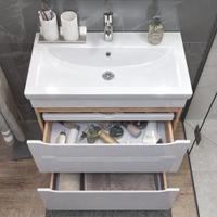 Тумба под раковину VIGO Grani 80 напольная дуб золотой арт-203 дуб золотой — фото 5, Тумбы под раковину