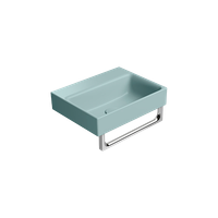 раковина подвесная/встраиваемая NUBES 40x32 без перелива голубой матовый арт-9684115 — фото 3, Раковины подвесные