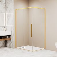 Душевой уголок RGW SV-42G 90x100, прямоугольный, профиль золотой, стекло прозрачное/6 мм, арт-32324290-16 — фото 2, Прямоугольные душевые уголки