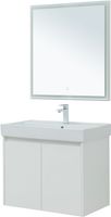Мебель для ванной Aquanet Nova Lite 75 белый глянец (2 дверцы) арт-00302535 — фото 10, Комплекты мебели для ванной