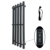 Полотенцесушитель электрический INARO ПРОФИЛЬНЫЙ 800х240 правый, скр.монтаж, СНШ, черный матовый(RAL 9005), (Ferrum, 10 крючков), Маргроид арт-Inaro-8024-1081-9005R — фото 6, Электрические полотенцесушители