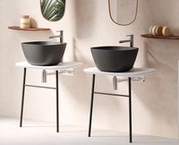 62561 Plural Столешница-консоль 70 см под раковину цвет матовый белый VITRA — фото 1, Консоли для раковины