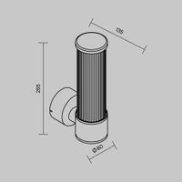 Настенный светильник (бра) Outdoor O593WL-L8B3K — фото 7, Уличное освещение