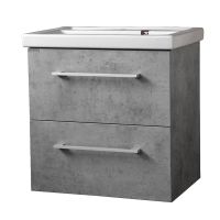 тумба Бостон 60 (Фостер 60) DB2 подвесная, бетон светлый без умывальника MFR85680BT — фото 1, Комоды и тумбы для ванной комнаты