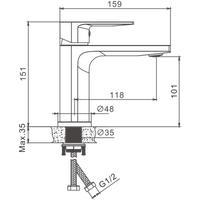Смеситель для раковины BELZ , хром арт-B10678 — фото 2, Смесители для раковины