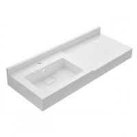 Раковина САКУРА 120, 1 чаша с крылом, белая 1A71893KSK010 — фото 1, Раковины