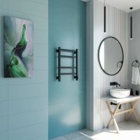 Товар: Полотенцесушитель электрический Grota Nosto 430х600 черный Nosto 430х600 RAL9005 EL - фото 2 Полотенцесушитель электрический Grota Nosto 430х600 черный Nosto 430х600 RAL9005 EL — фото 2, Электрические полотенцесушители