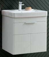 Тумба под раковину Aquanet Ирис new 60 белый глянец (1 ящик, 2 дверцы) арт-00310148 — фото 9, Тумбы под раковину