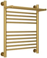 Полотенцесушитель водяной Сунержа Богема с полкой+ 600х500 Состаренная латунь арт-051-0223-6050 — фото 4, Водяные полотенцесушители