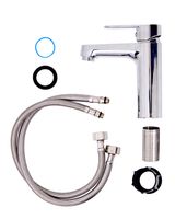 OneLife смеситель для раковины однорычажный полимерный, хром арт-P07-021cr — фото 8, Смесители для раковины