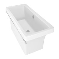 Ванна CRETE 180см из литьевого мрамора NOVA GEL с хромированным полотенцедержателем/ Aqua de Marco 1180WCKRI_GEL — фото 8, Ванны