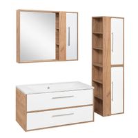 Зеркальный шкаф MELBOURNE 100 /универсальный/дуб/белый/ AQUA DE MARCO 1100WCMEL/V.2.0 — фото 7, Зеркальные шкафы в ванную