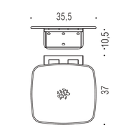 Сиденье для душа COLOMBO DESIGN SEDILI настенное цвет белый максимальная нагрузка 160 кг арт-В9645 — фото 3, Сиденья