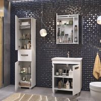 Тумба под раковину VIGO Plaza 60 напольная белый (023) — фото 6, Тумбы под раковину