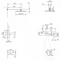 Душевая система ABBER Daheim скрытого монтажа с изливом, сатин арт-AF8217SP — фото 4, Встраиваемые душевые комплекты