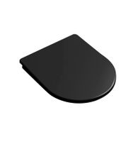 Сиденье для унитаза Grossman 4455BMS (тонкое, с крепежом) черное матовое,1 место 49GR55BMS — фото 2, Сиденья для унитаза