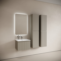 Тумба подвесная SANCOS Code 590х453х400, c одним ящиком оснащенным доводчиками, цвет серая платина , арт. арт-CD60GP — фото 3, Тумбы под раковину