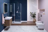 Душевая дверь Aquanet Cinetic 1200, прозрачное стекло арт-AE12-N-120H190U-CT — фото 4, Распашные душевые двери