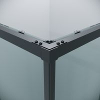 Товар: Душевое ограждение Grossman Galaxy 300.K33.01.8080.21.00 (80*80*195) квадрат,раздвижная,черный матовый,стекло прозрачное,1 место - фото 7 Душевое ограждение Grossman Galaxy 300.K33.01.8080.21.00 (80*80*195) квадрат,раздвижная,черный матовый,стекло прозрачное,1 место — фото 7, Душевые кабины и ограждения