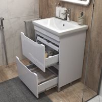 Тумба под раковину VIGO Grani 60 напольная белый (201) — фото 3, Тумбы под раковину