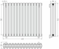 Товар: Отопительный радиатор Сунержа Эстет-00 500х630 14 секций Сатин арт-071-0332-5014 - фото 3 Отопительный радиатор Сунержа Эстет-00 500х630 14 секций Сатин арт-071-0332-5014 — фото 3, Радиаторы отопления